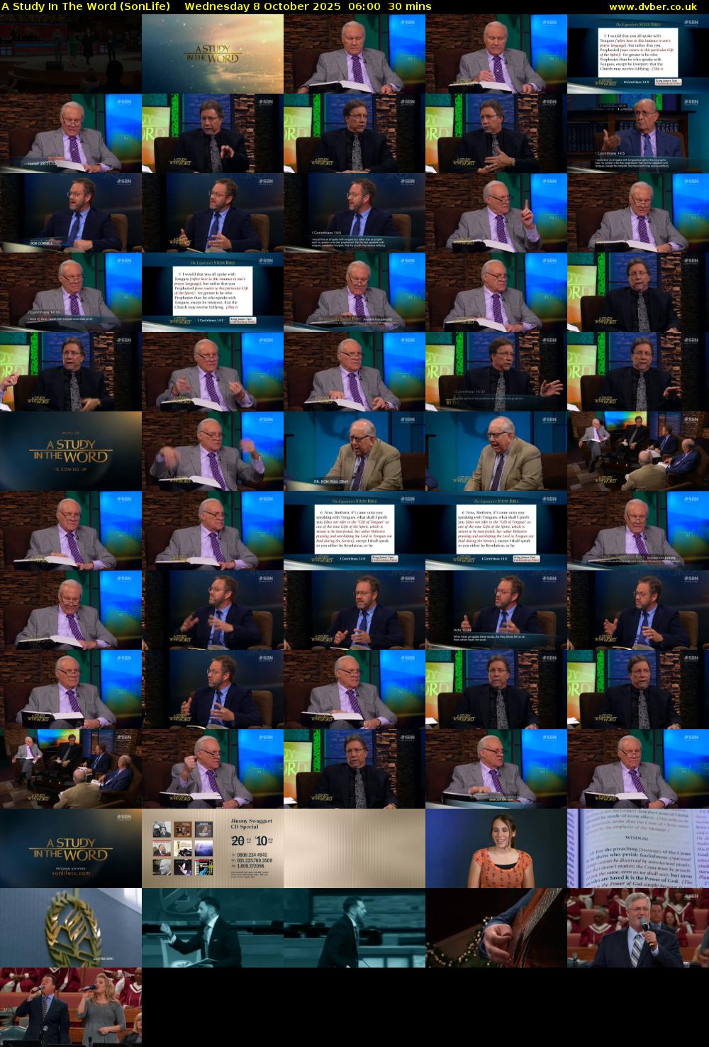 A Study In The Word (SonLife) Wednesday 8 October 2025 06:00 - 06:30