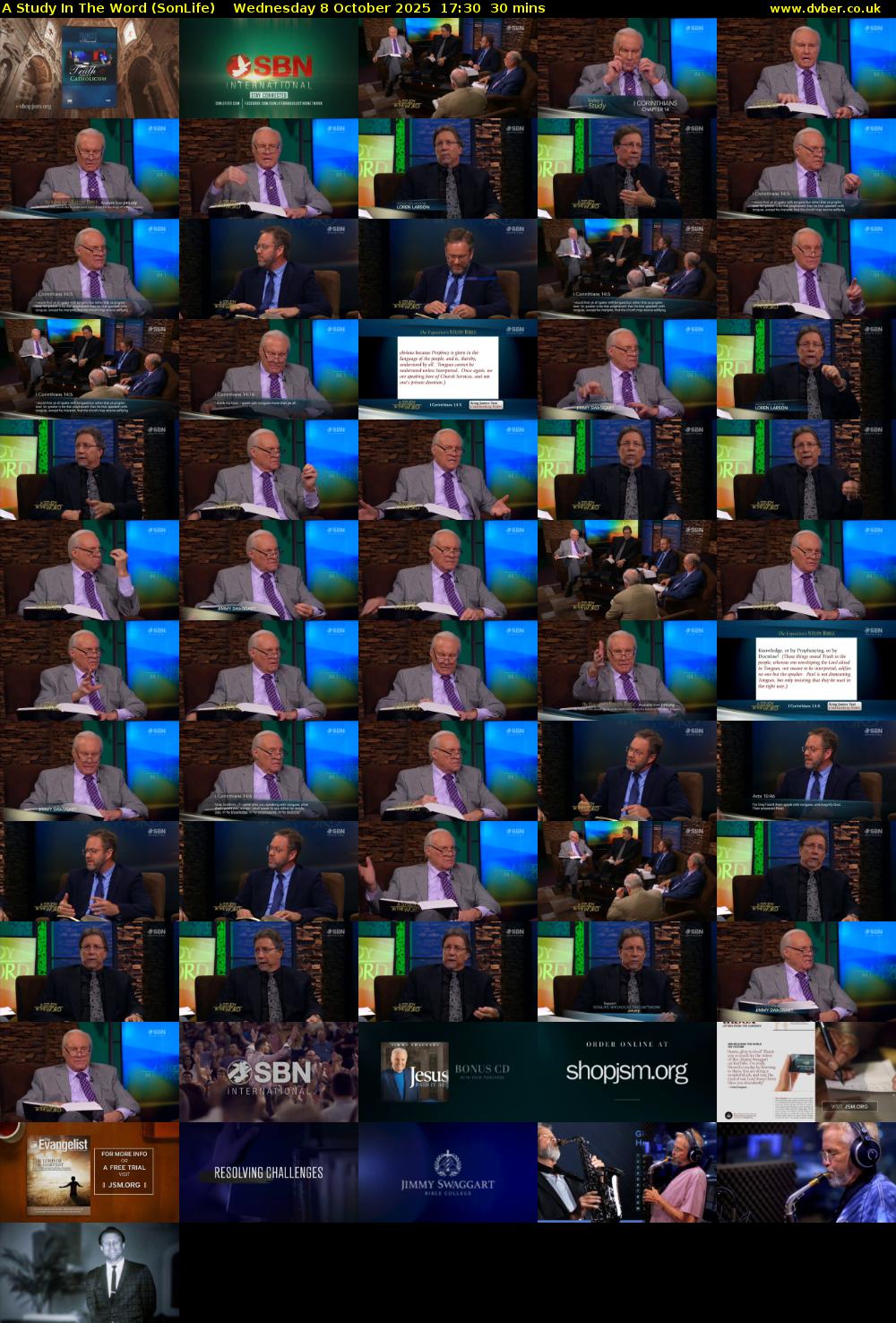 A Study In The Word (SonLife) Wednesday 8 October 2025 17:30 - 18:00