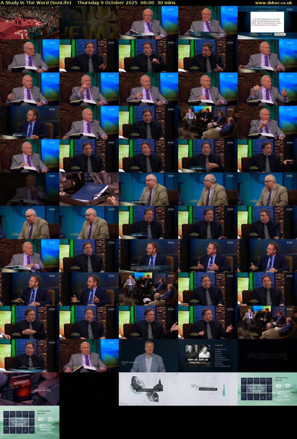 A Study In The Word (SonLife) Thursday 9 October 2025 06:00 - 06:30