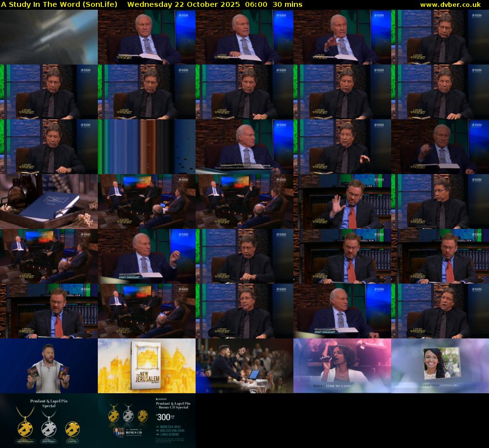 A Study In The Word (SonLife) Wednesday 22 October 2025 06:00 - 06:30