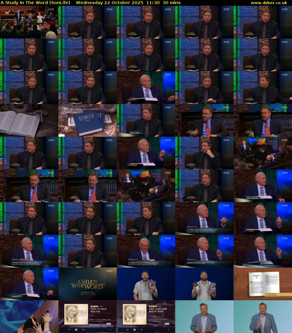 A Study In The Word (SonLife) Wednesday 22 October 2025 11:30 - 12:00