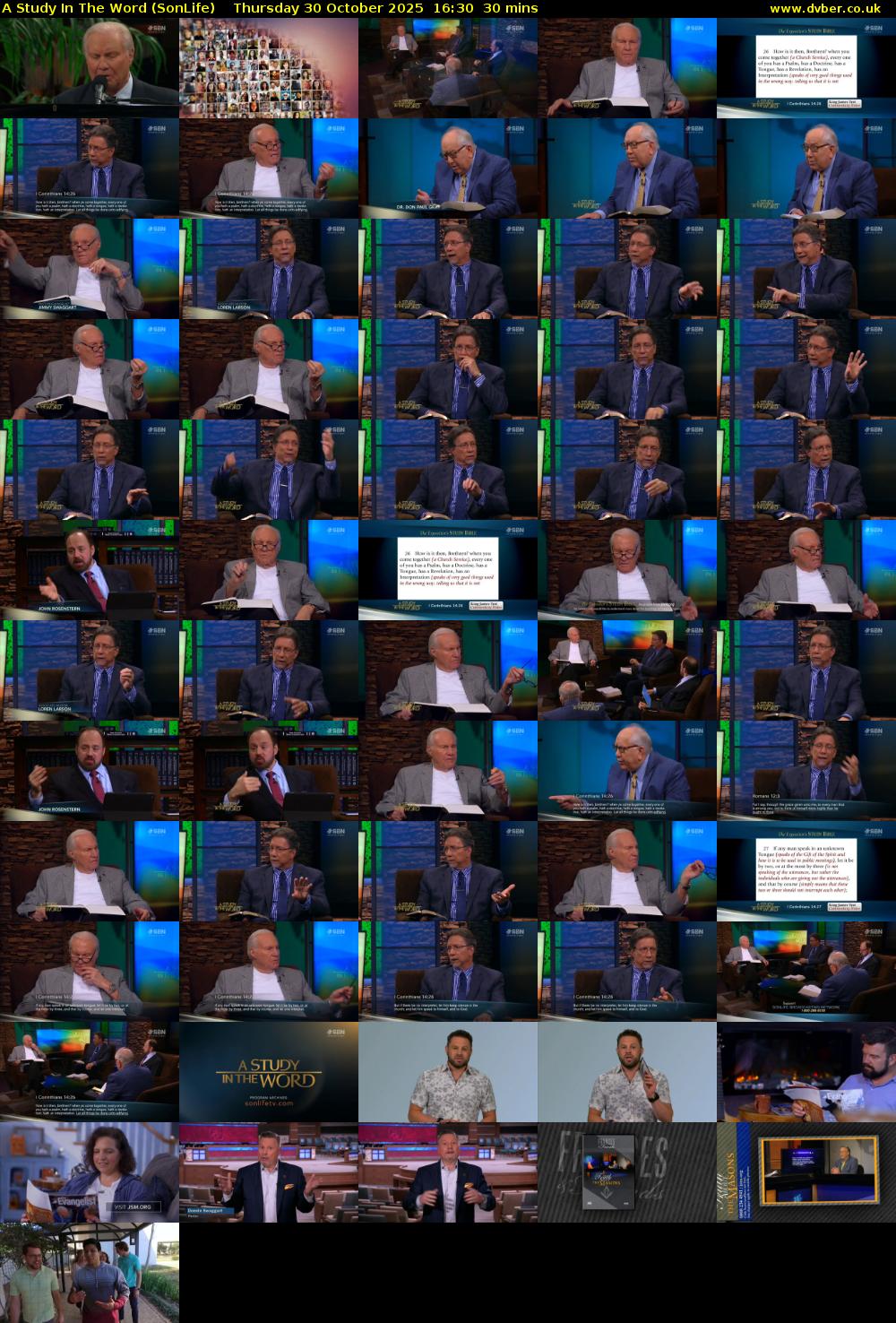 A Study In The Word (SonLife) Thursday 30 October 2025 16:30 - 17:00