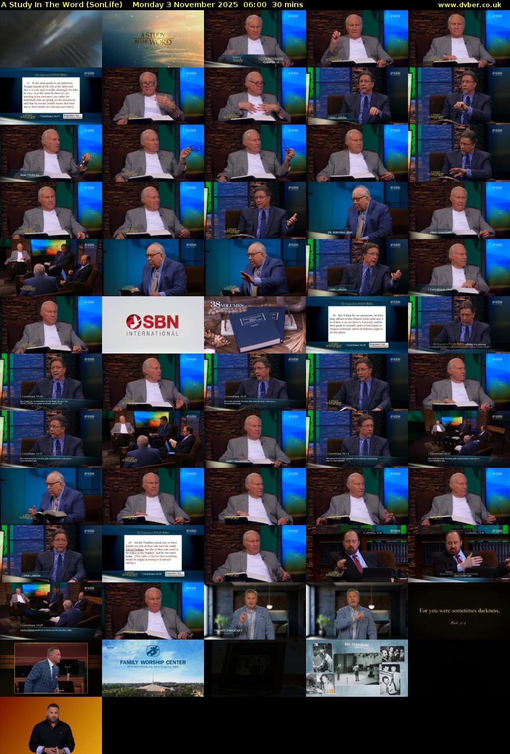 A Study In The Word (SonLife) Monday 3 November 2025 06:00 - 06:30