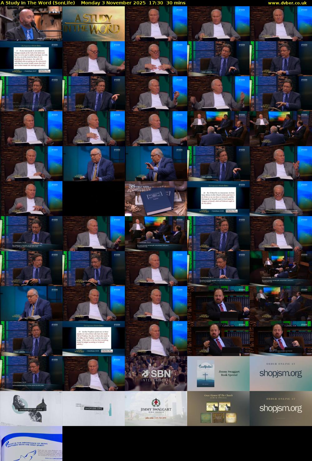 A Study In The Word (SonLife) Monday 3 November 2025 17:30 - 18:00