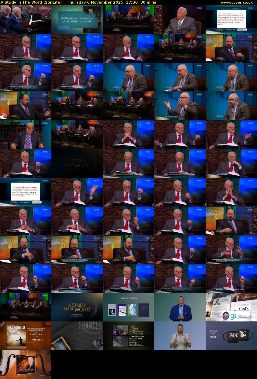 A Study In The Word (SonLife) Thursday 6 November 2025 17:30 - 18:00