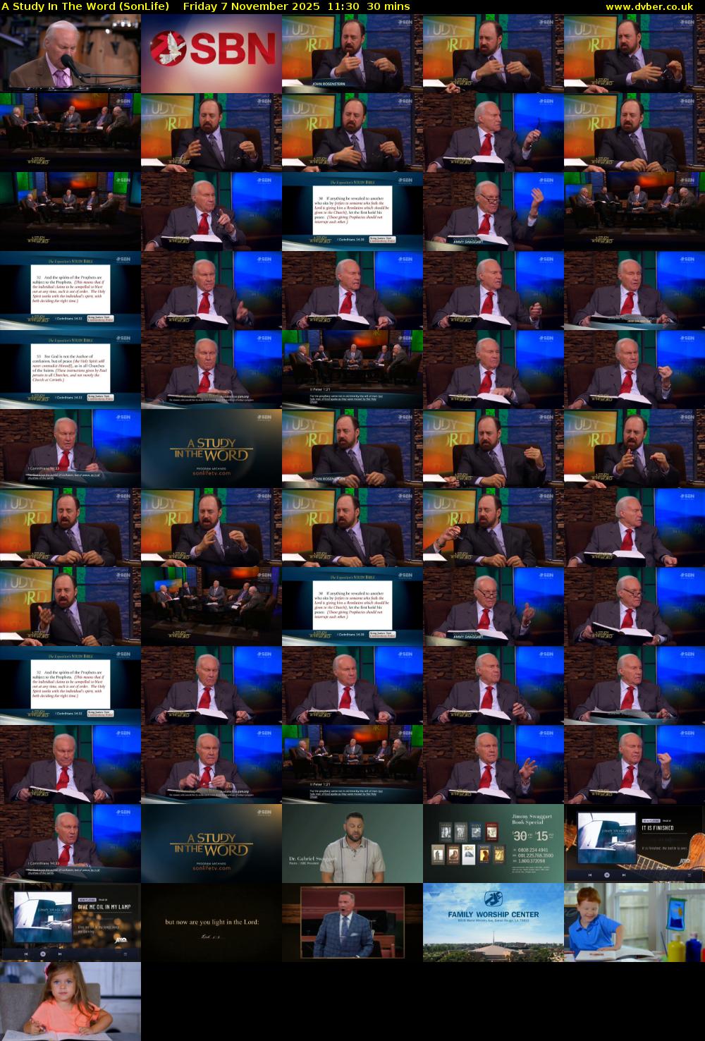 A Study In The Word (SonLife) Friday 7 November 2025 11:30 - 12:00