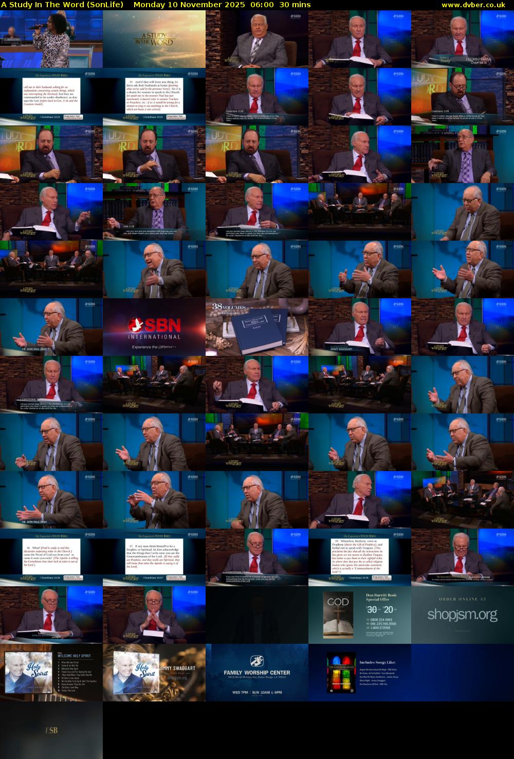 A Study In The Word (SonLife) Monday 10 November 2025 06:00 - 06:30