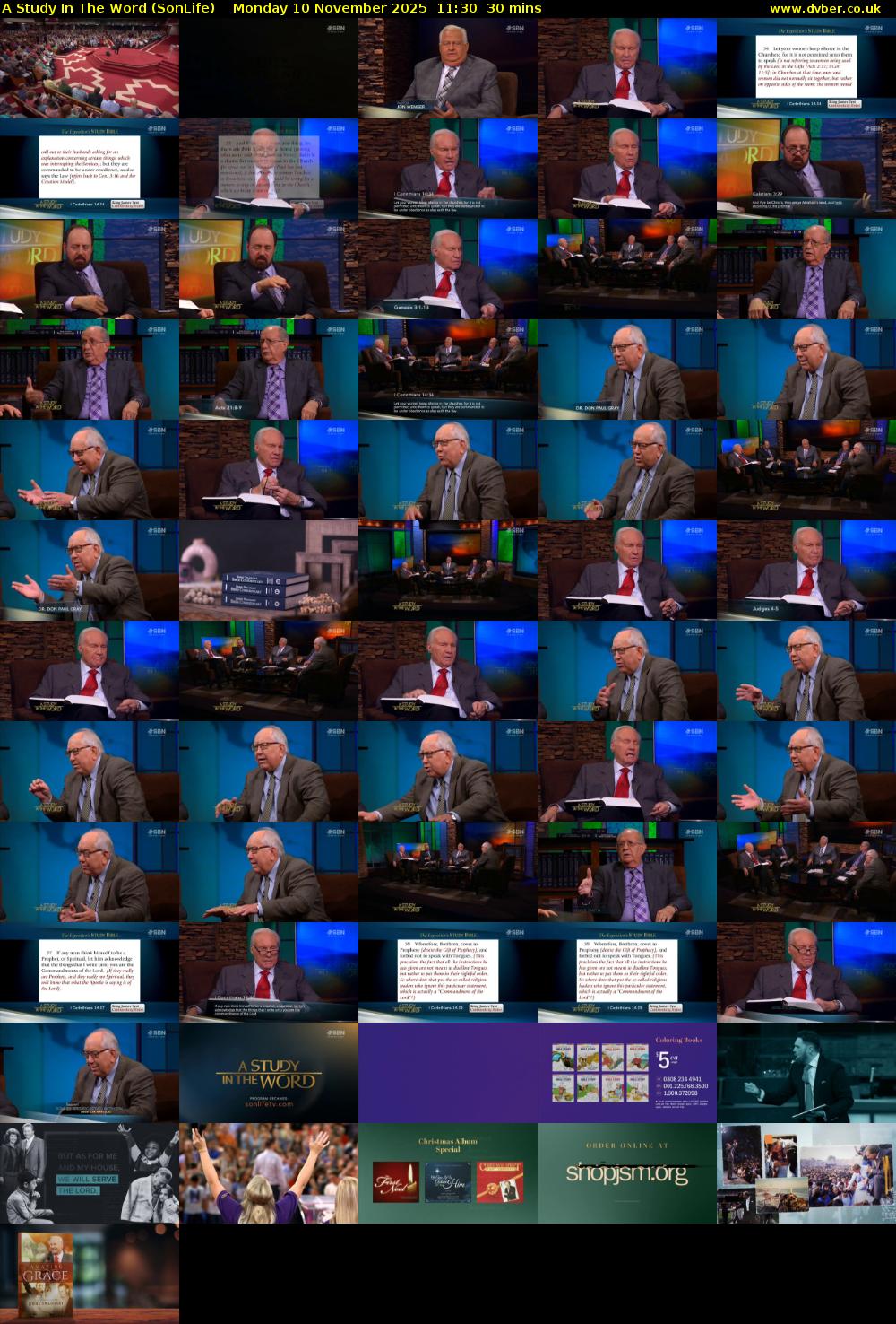 A Study In The Word (SonLife) Monday 10 November 2025 11:30 - 12:00