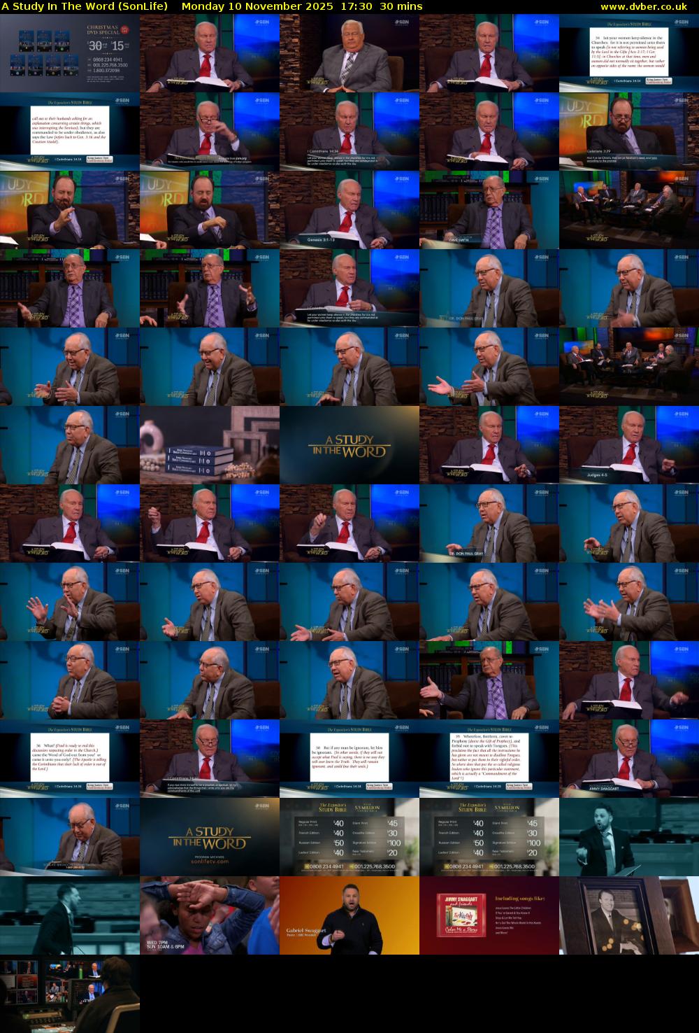 A Study In The Word (SonLife) Monday 10 November 2025 17:30 - 18:00