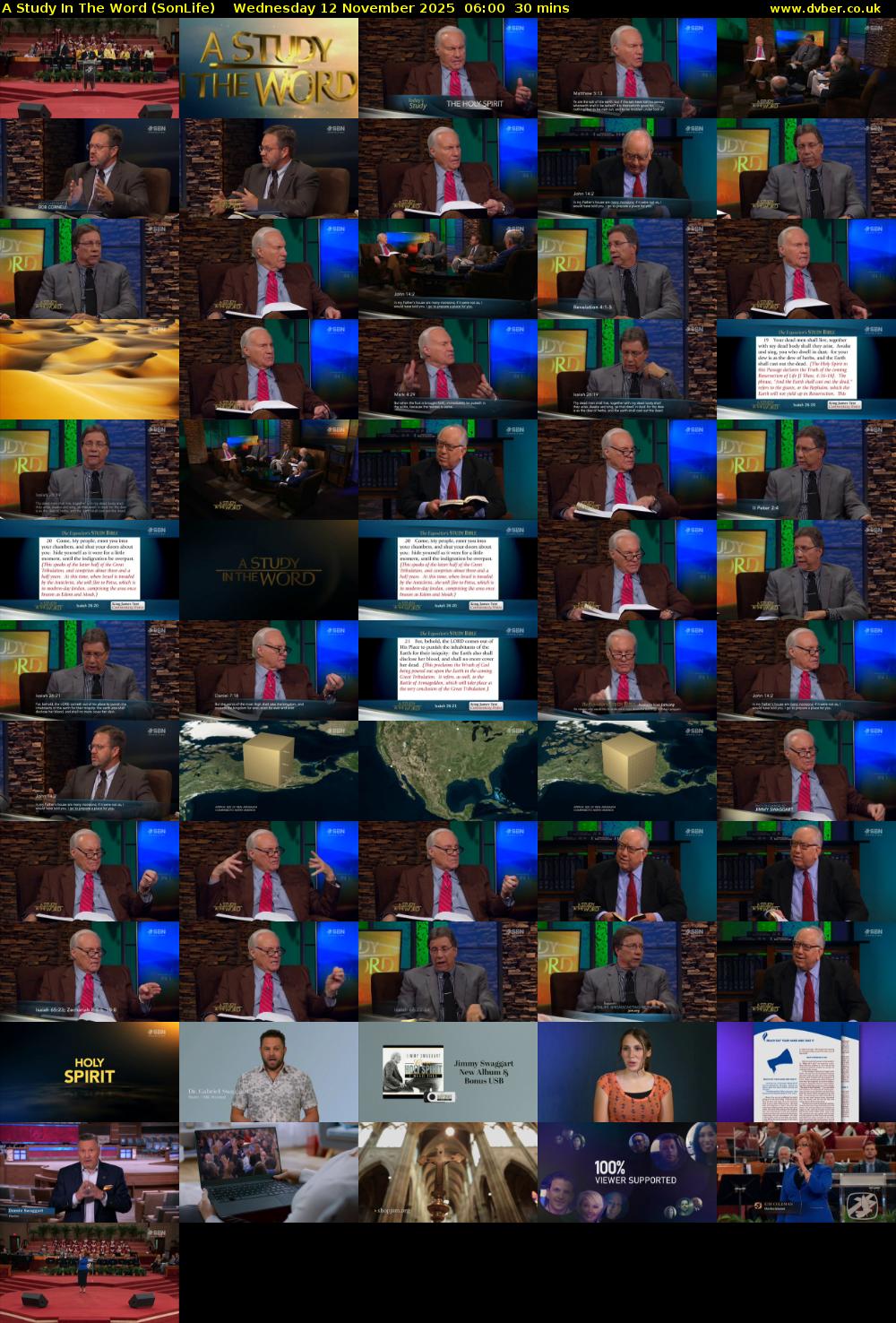 A Study In The Word (SonLife) Wednesday 12 November 2025 06:00 - 06:30