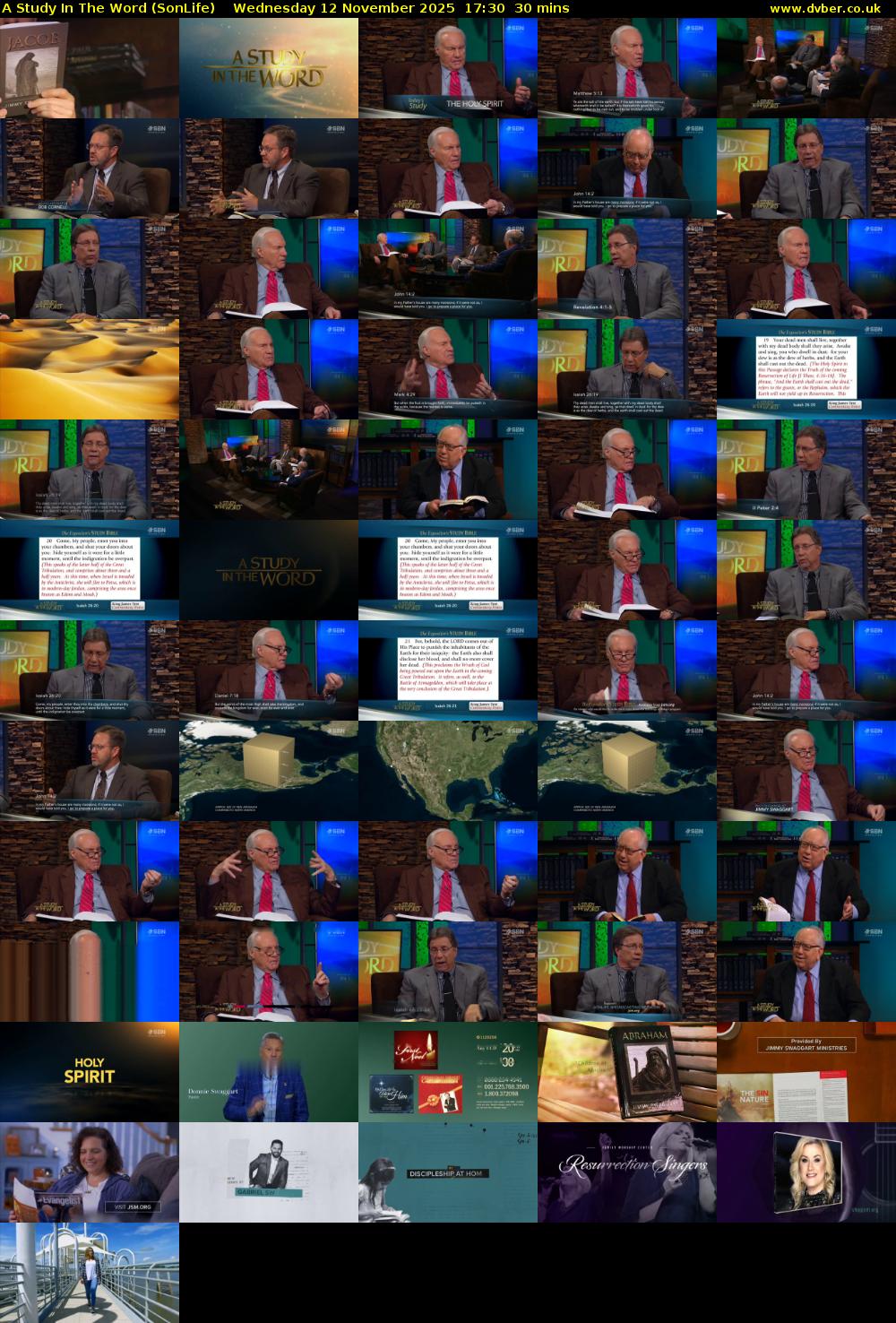 A Study In The Word (SonLife) Wednesday 12 November 2025 17:30 - 18:00