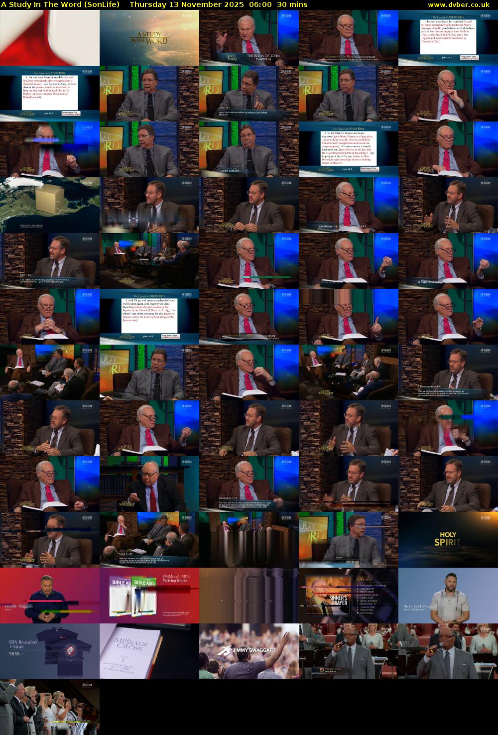 A Study In The Word (SonLife) Thursday 13 November 2025 06:00 - 06:30