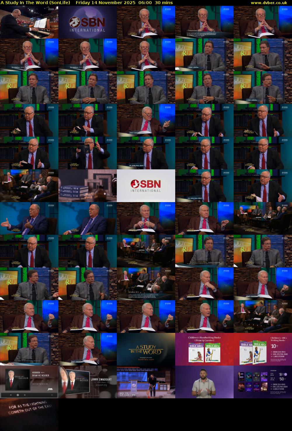 A Study In The Word (SonLife) Friday 14 November 2025 06:00 - 06:30