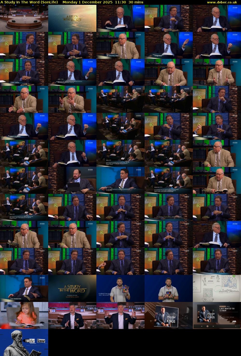 A Study In The Word (SonLife) Monday 1 December 2025 11:30 - 12:00