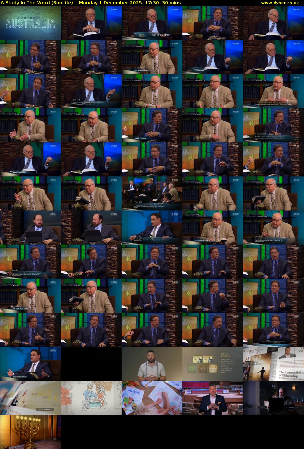 A Study In The Word (SonLife) Monday 1 December 2025 17:30 - 18:00