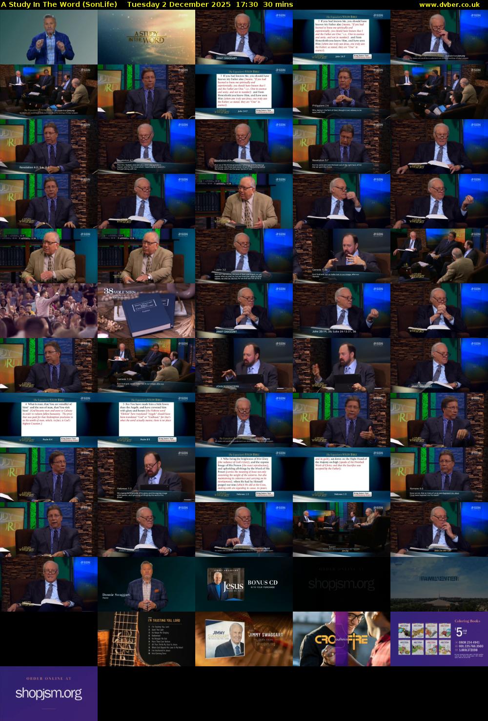 A Study In The Word (SonLife) Tuesday 2 December 2025 17:30 - 18:00