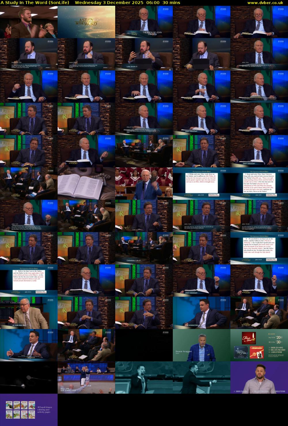 A Study In The Word (SonLife) Wednesday 3 December 2025 06:00 - 06:30