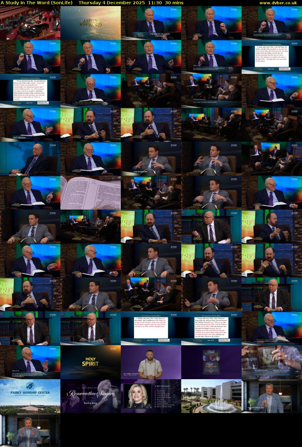 A Study In The Word (SonLife) Thursday 4 December 2025 11:30 - 12:00