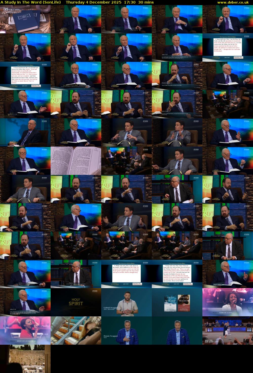 A Study In The Word (SonLife) Thursday 4 December 2025 17:30 - 18:00