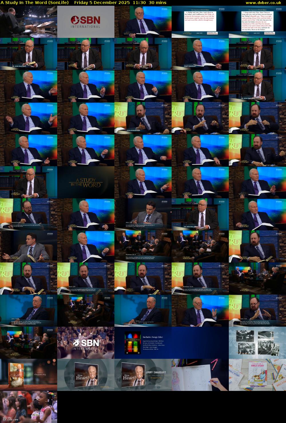 A Study In The Word (SonLife) Friday 5 December 2025 11:30 - 12:00