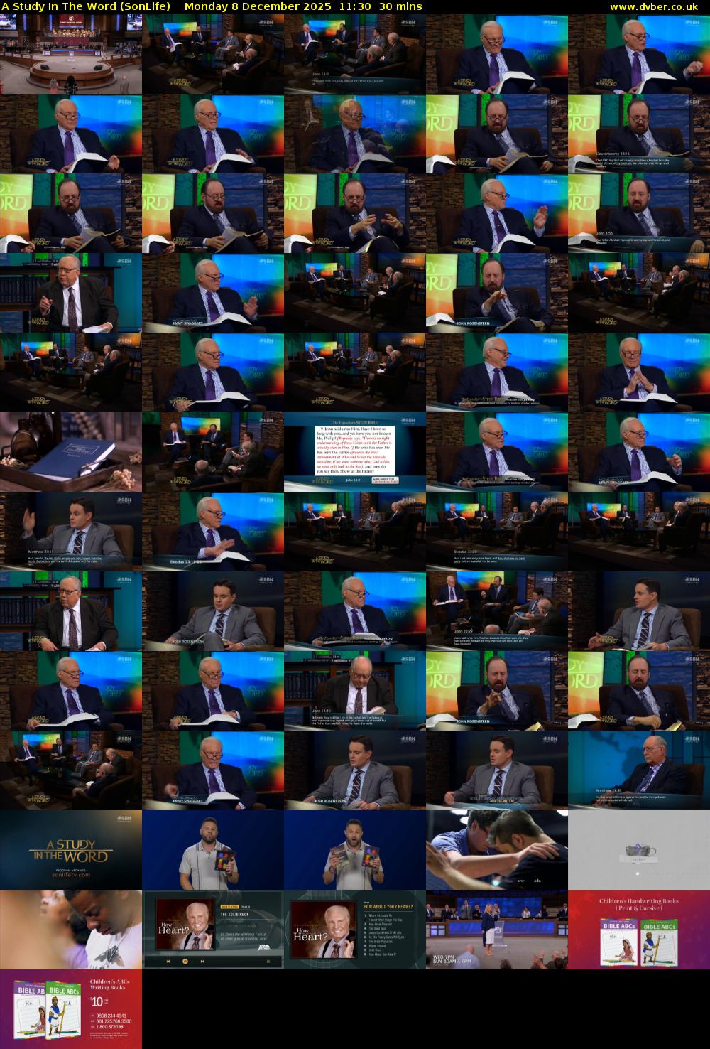 A Study In The Word (SonLife) Monday 8 December 2025 11:30 - 12:00