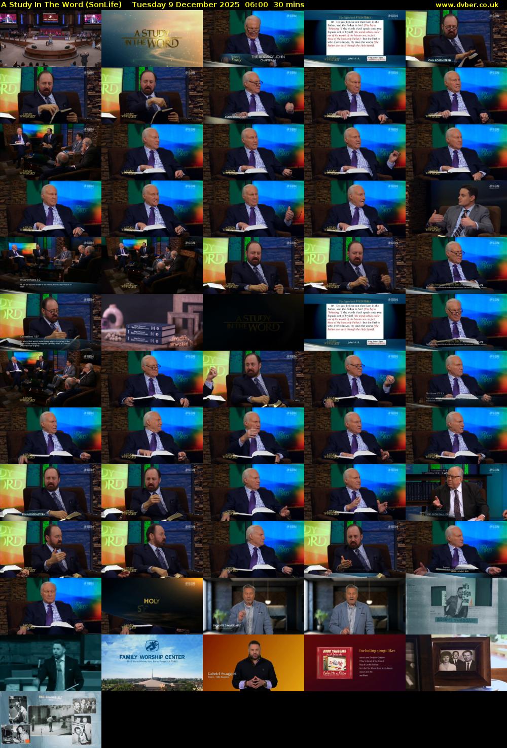 A Study In The Word (SonLife) Tuesday 9 December 2025 06:00 - 06:30