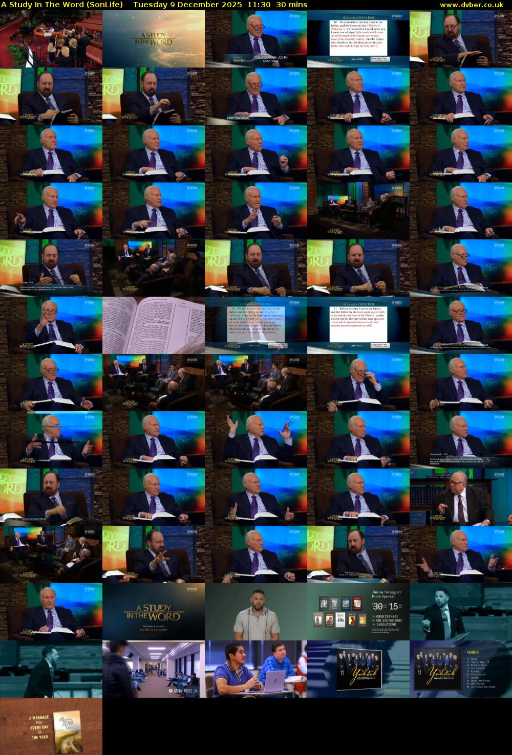 A Study In The Word (SonLife) Tuesday 9 December 2025 11:30 - 12:00