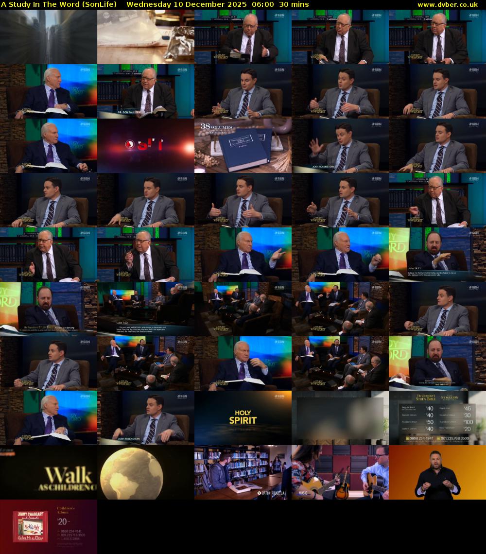 A Study In The Word (SonLife) Wednesday 10 December 2025 06:00 - 06:30