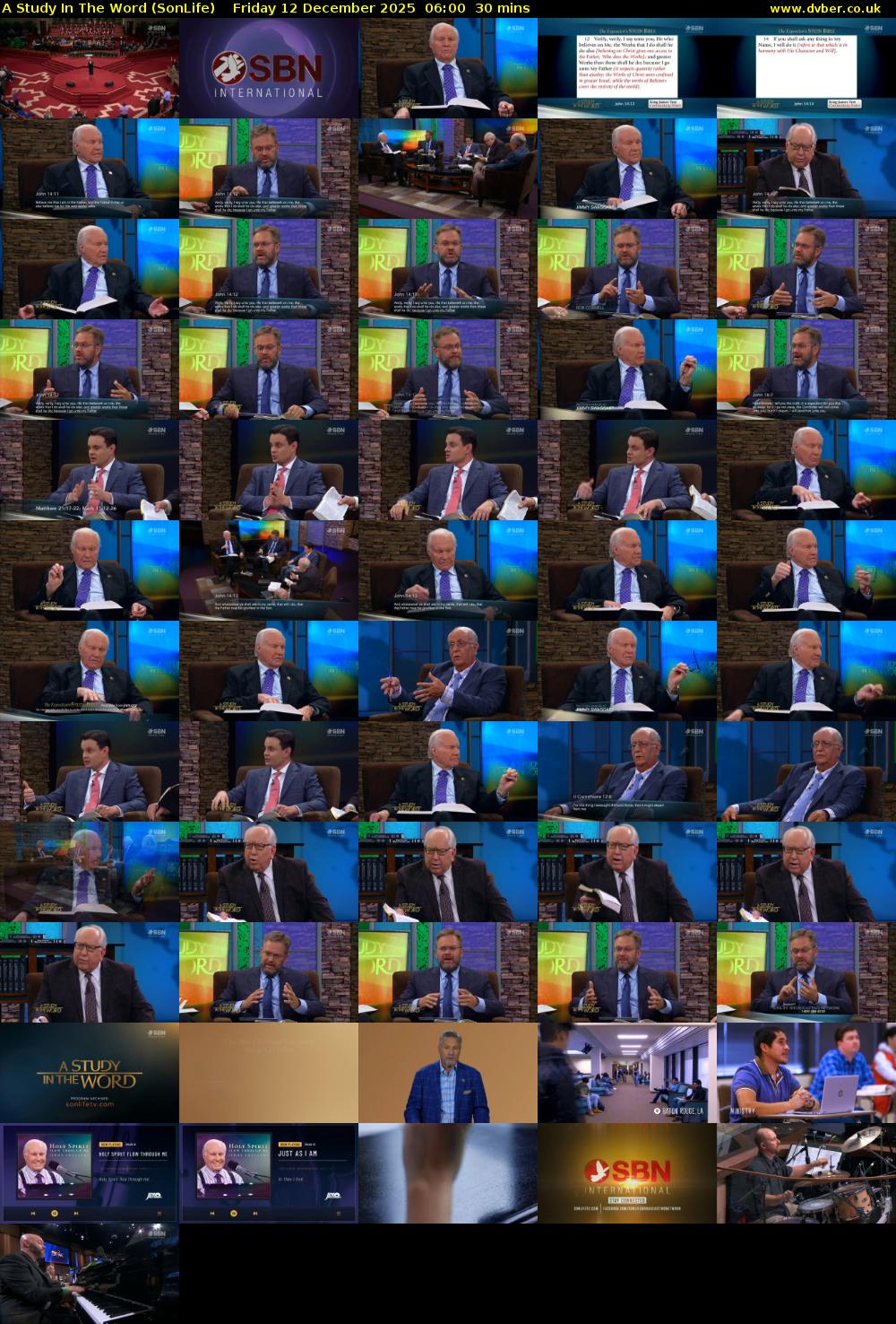 A Study In The Word (SonLife) Friday 12 December 2025 06:00 - 06:30