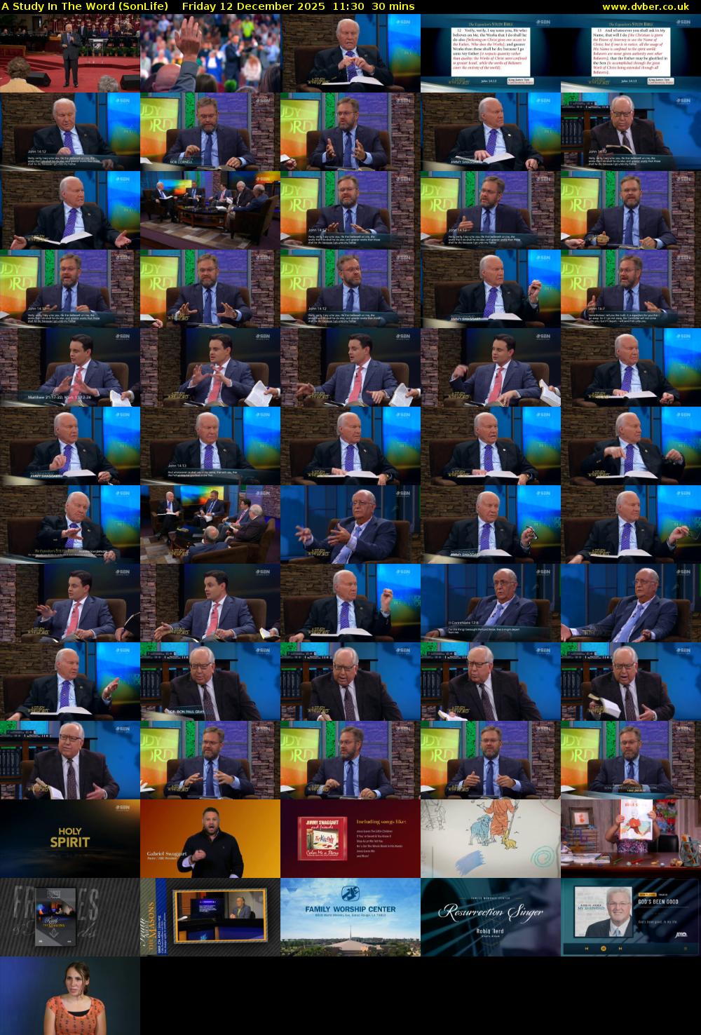 A Study In The Word (SonLife) Friday 12 December 2025 11:30 - 12:00