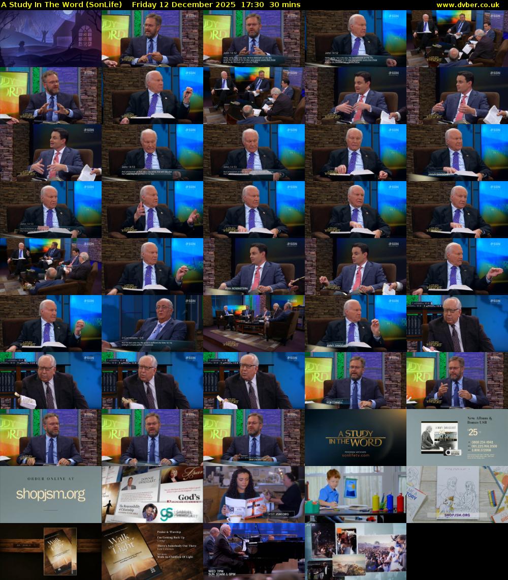 A Study In The Word (SonLife) Friday 12 December 2025 17:30 - 18:00