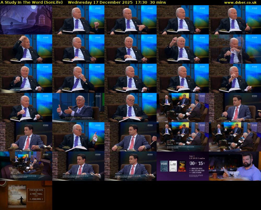 A Study In The Word (SonLife) Wednesday 17 December 2025 17:30 - 18:00