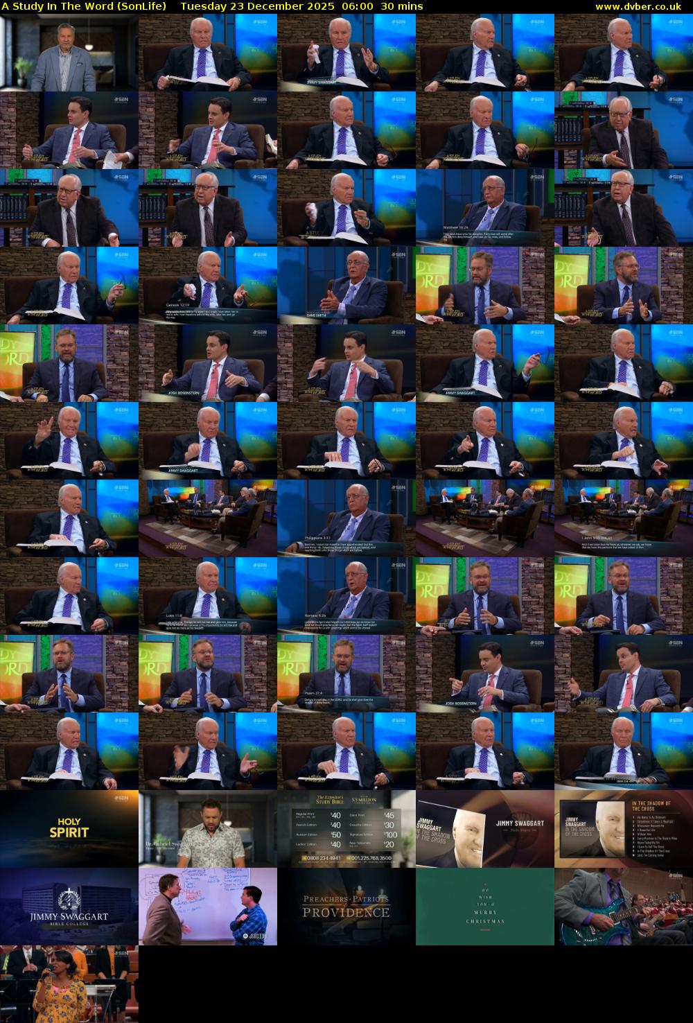 A Study In The Word (SonLife) Tuesday 23 December 2025 06:00 - 06:30