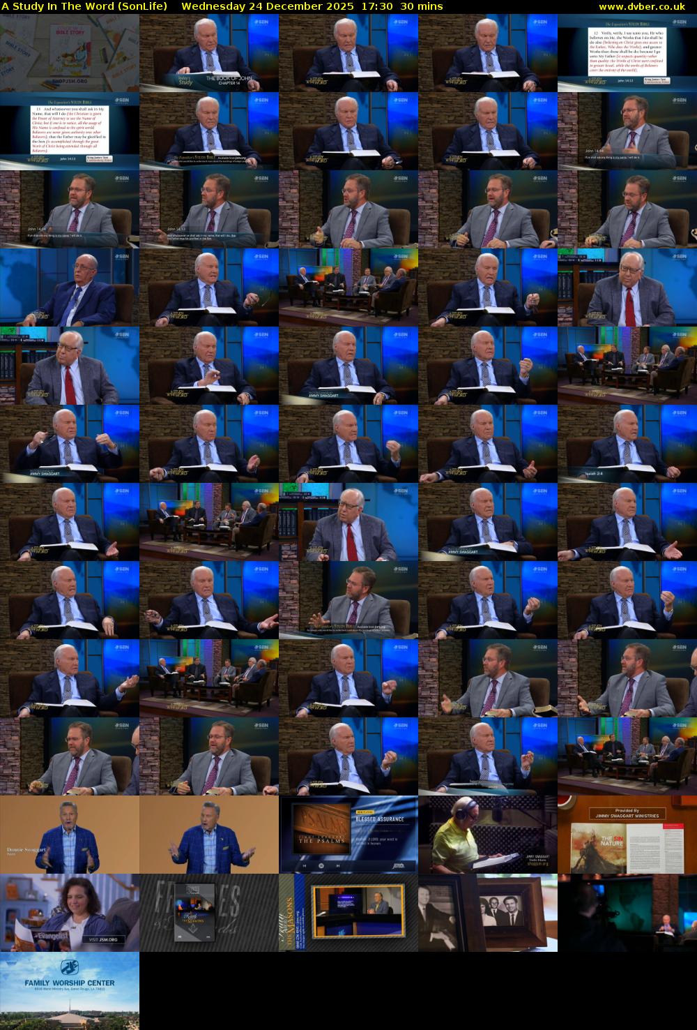 A Study In The Word (SonLife) Wednesday 24 December 2025 17:30 - 18:00