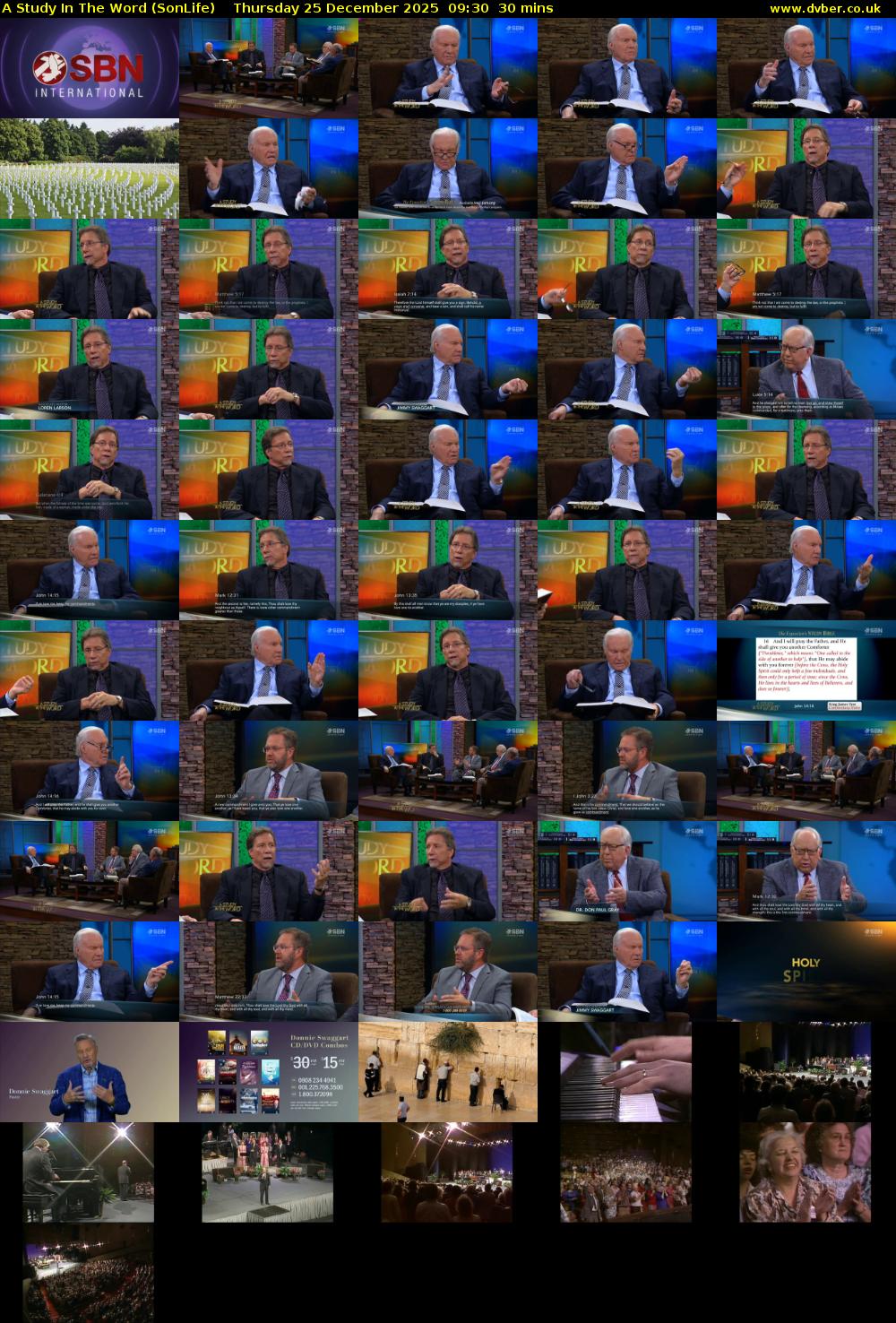 A Study In The Word (SonLife) Thursday 25 December 2025 09:30 - 10:00