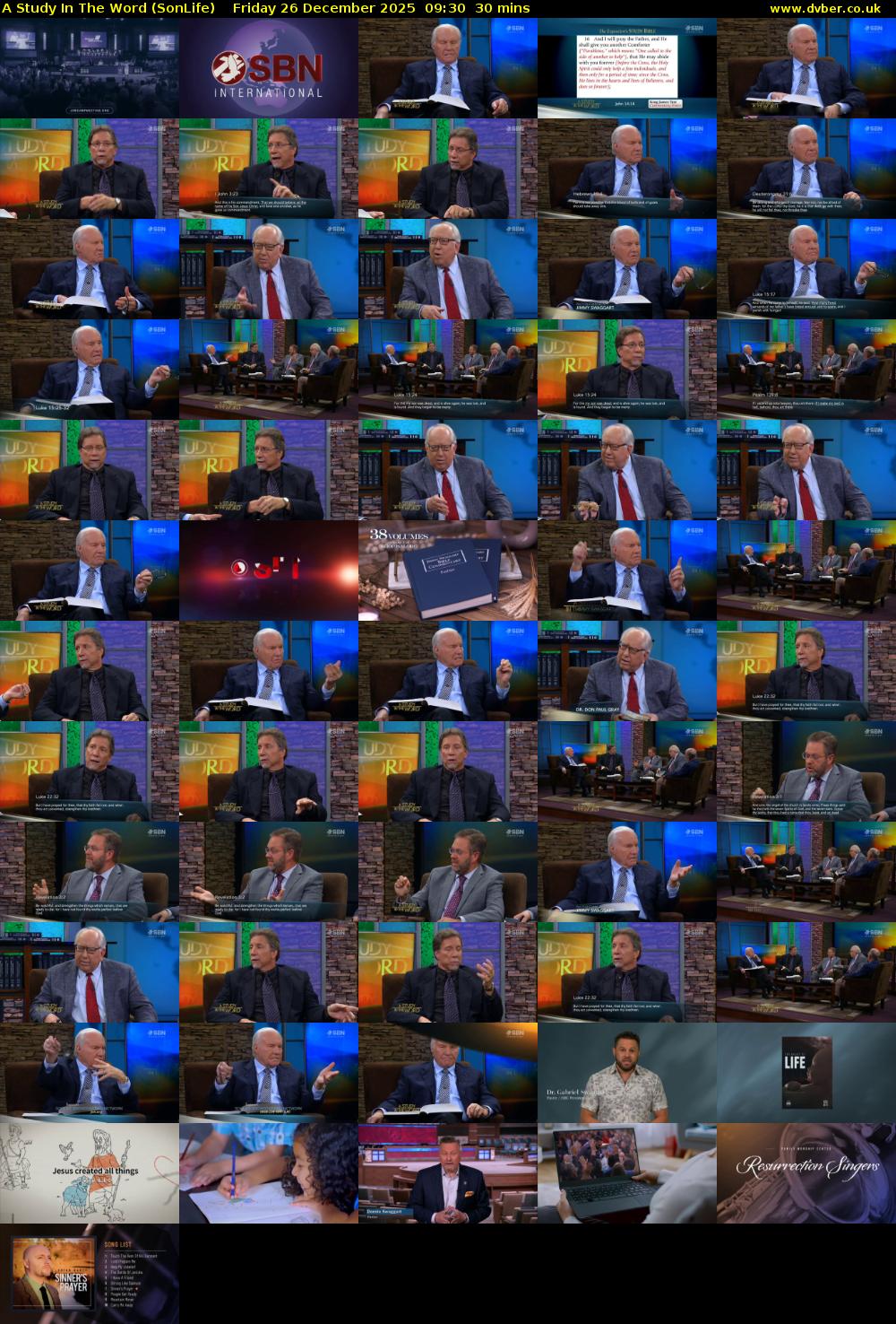 A Study In The Word (SonLife) Friday 26 December 2025 09:30 - 10:00