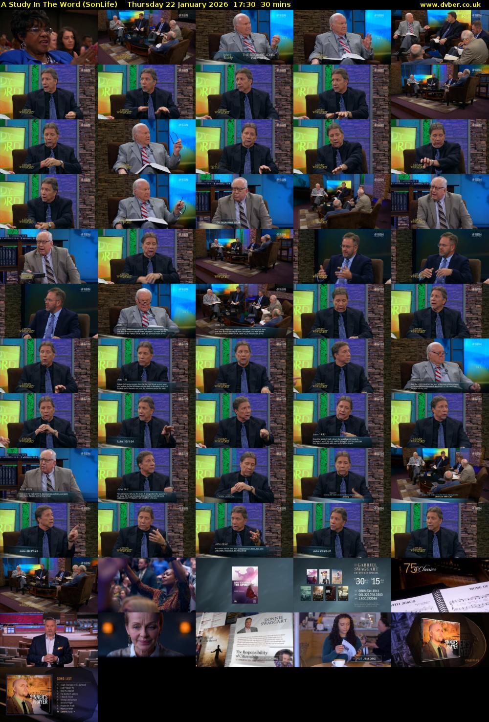 A Study In The Word (SonLife) Thursday 22 January 2026 17:30 - 18:00