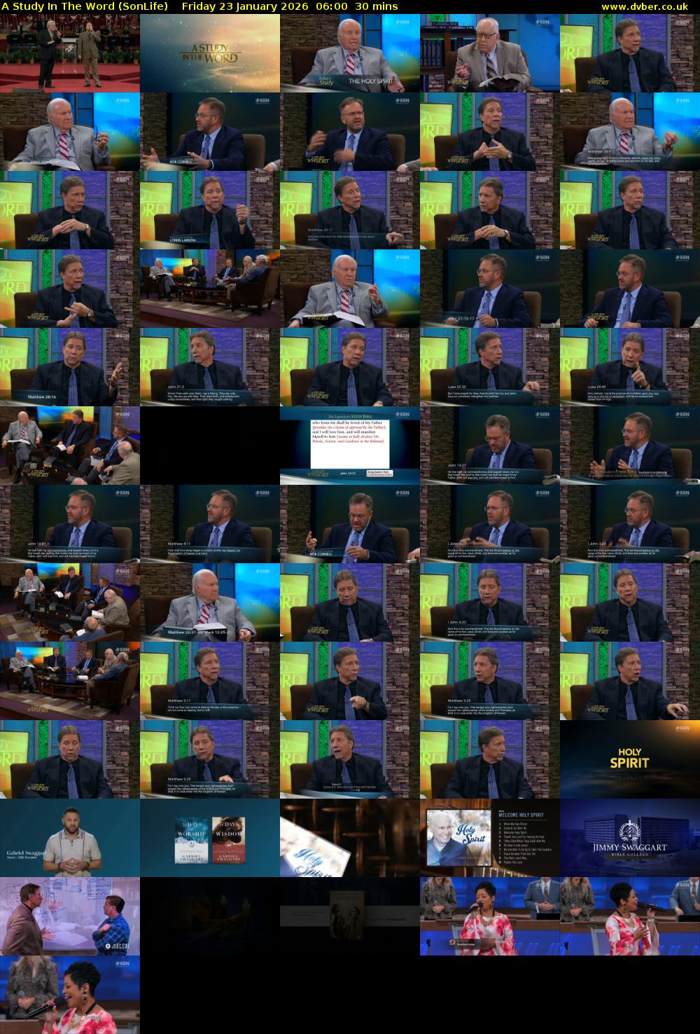 A Study In The Word (SonLife) Friday 23 January 2026 06:00 - 06:30