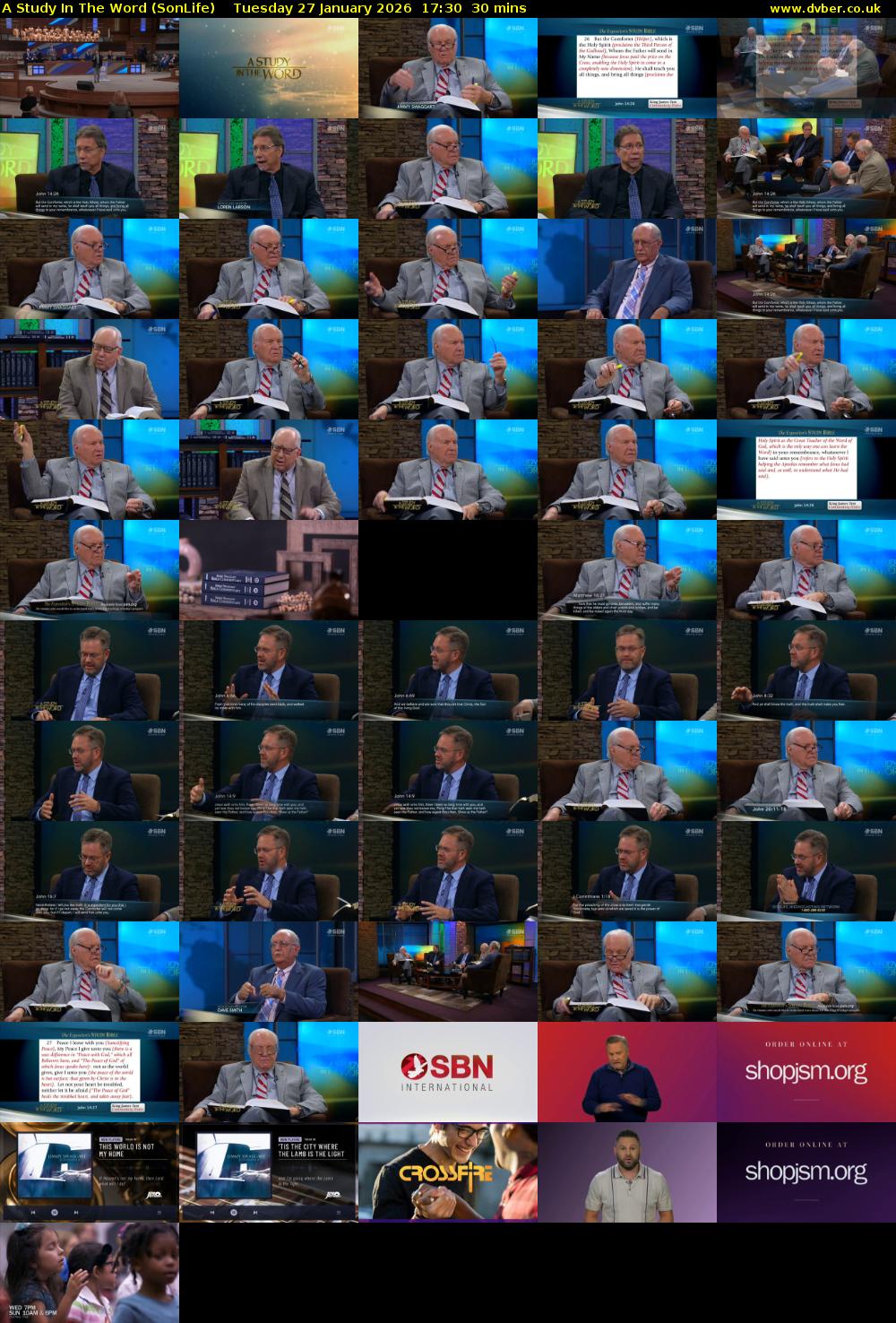 A Study In The Word (SonLife) Tuesday 27 January 2026 17:30 - 18:00