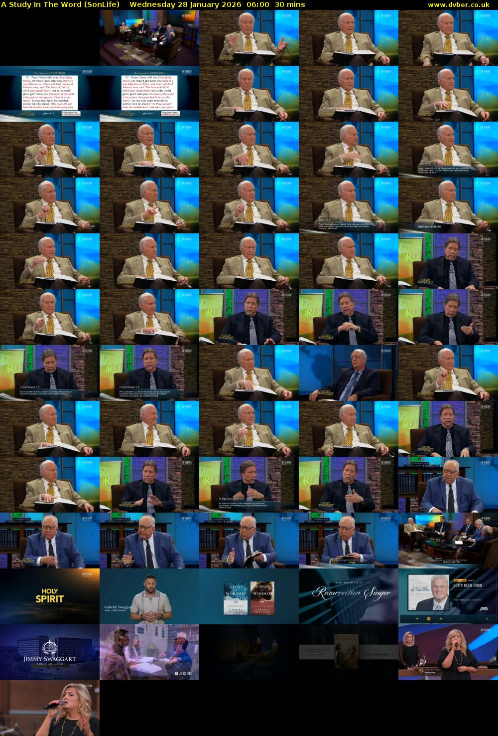 A Study In The Word (SonLife) Wednesday 28 January 2026 06:00 - 06:30