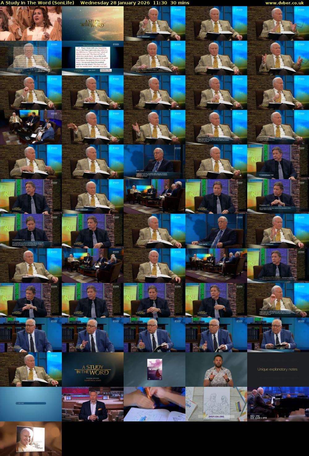 A Study In The Word (SonLife) Wednesday 28 January 2026 11:30 - 12:00