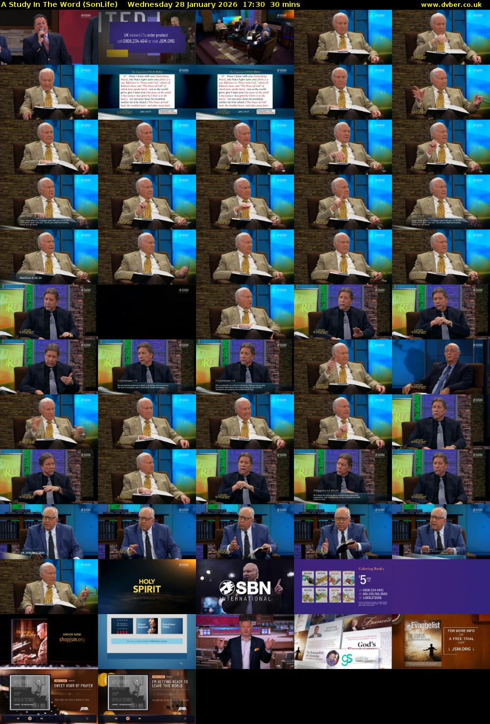 A Study In The Word (SonLife) Wednesday 28 January 2026 17:30 - 18:00