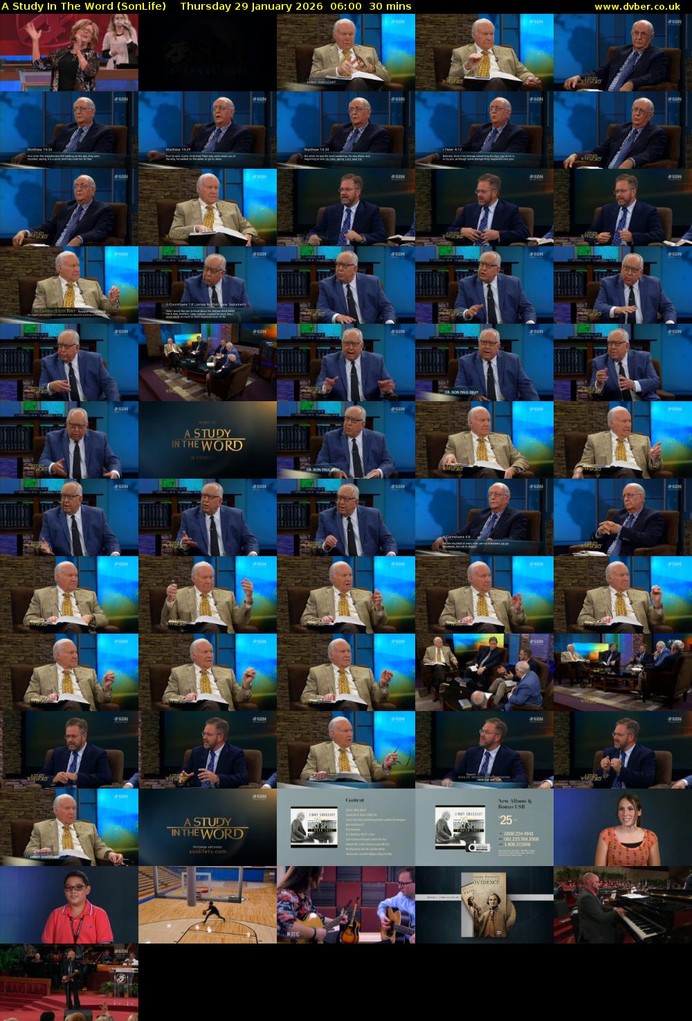 A Study In The Word (SonLife) Thursday 29 January 2026 06:00 - 06:30