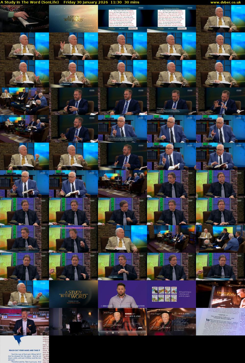 A Study In The Word (SonLife) Friday 30 January 2026 11:30 - 12:00