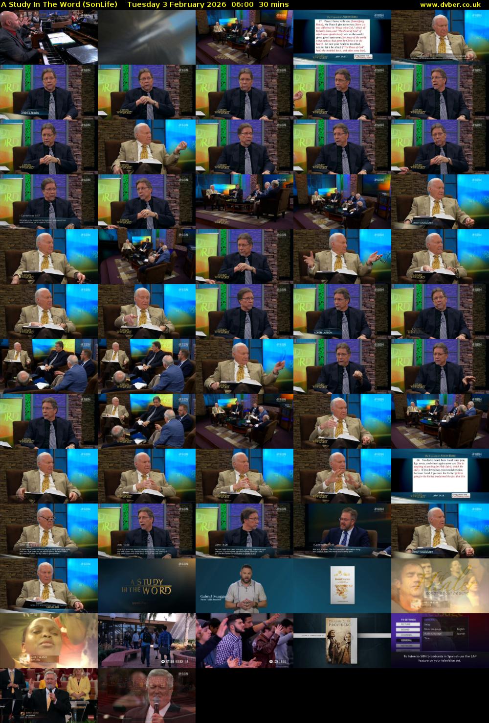 A Study In The Word (SonLife) Tuesday 3 February 2026 06:00 - 06:30