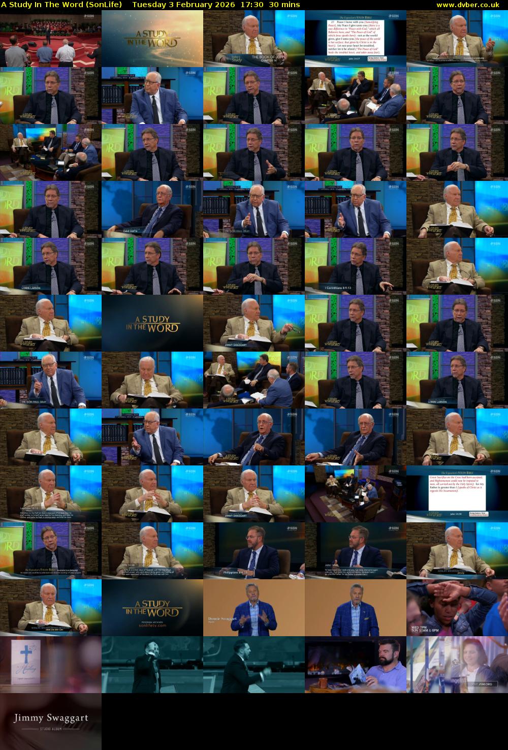 A Study In The Word (SonLife) Tuesday 3 February 2026 17:30 - 18:00