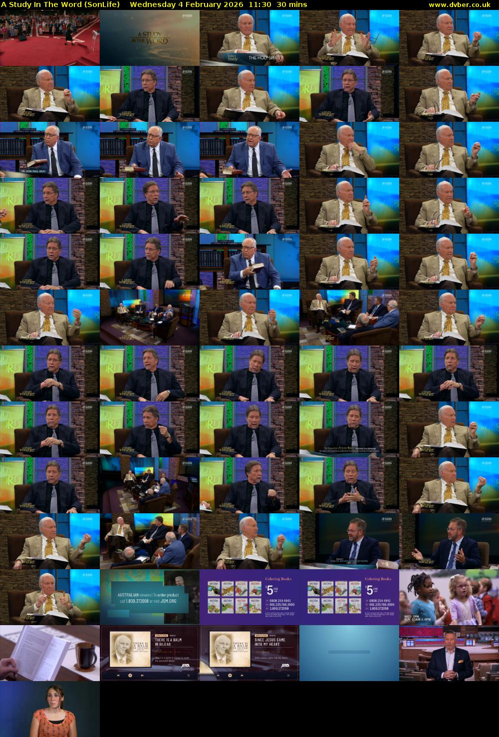 A Study In The Word (SonLife) Wednesday 4 February 2026 11:30 - 12:00