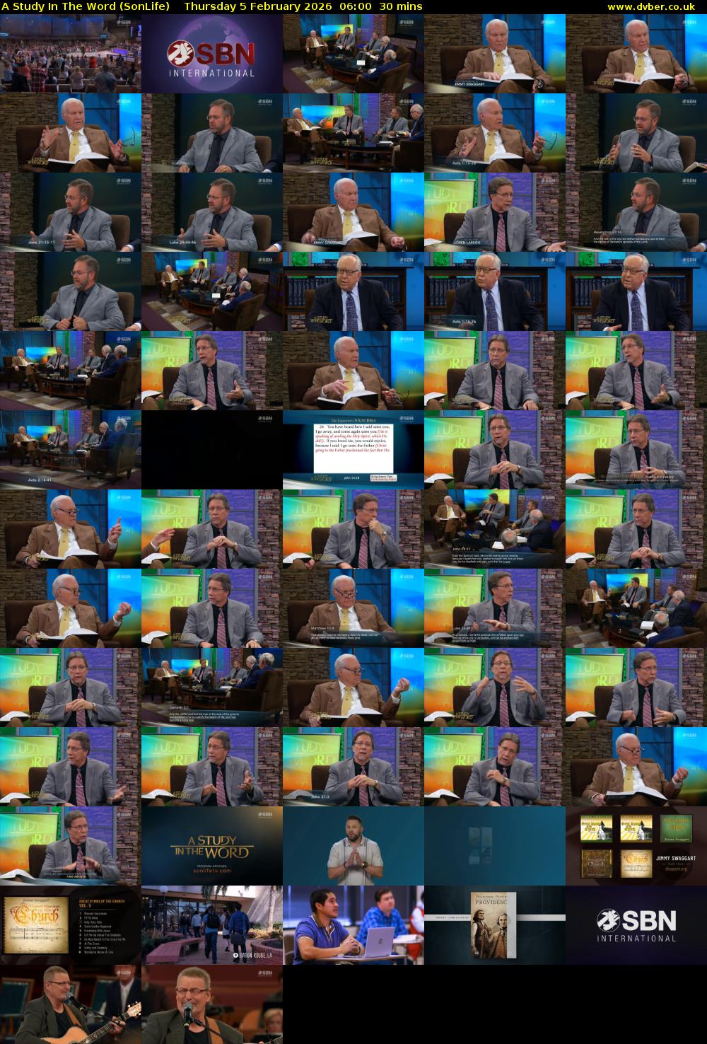 A Study In The Word (SonLife) Thursday 5 February 2026 06:00 - 06:30