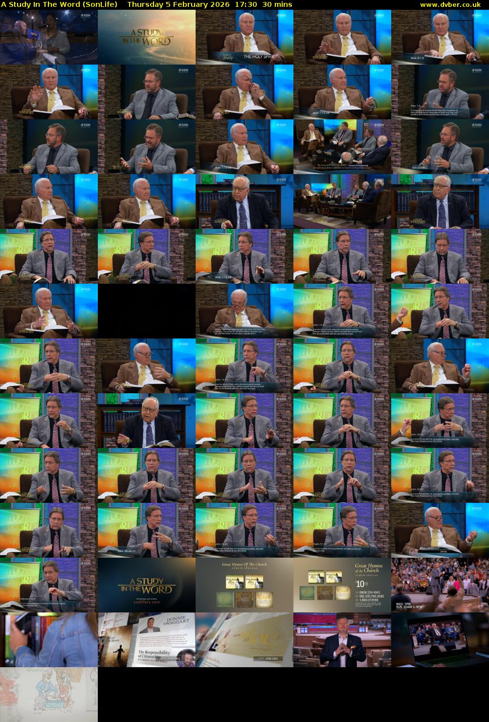 A Study In The Word (SonLife) Thursday 5 February 2026 17:30 - 18:00