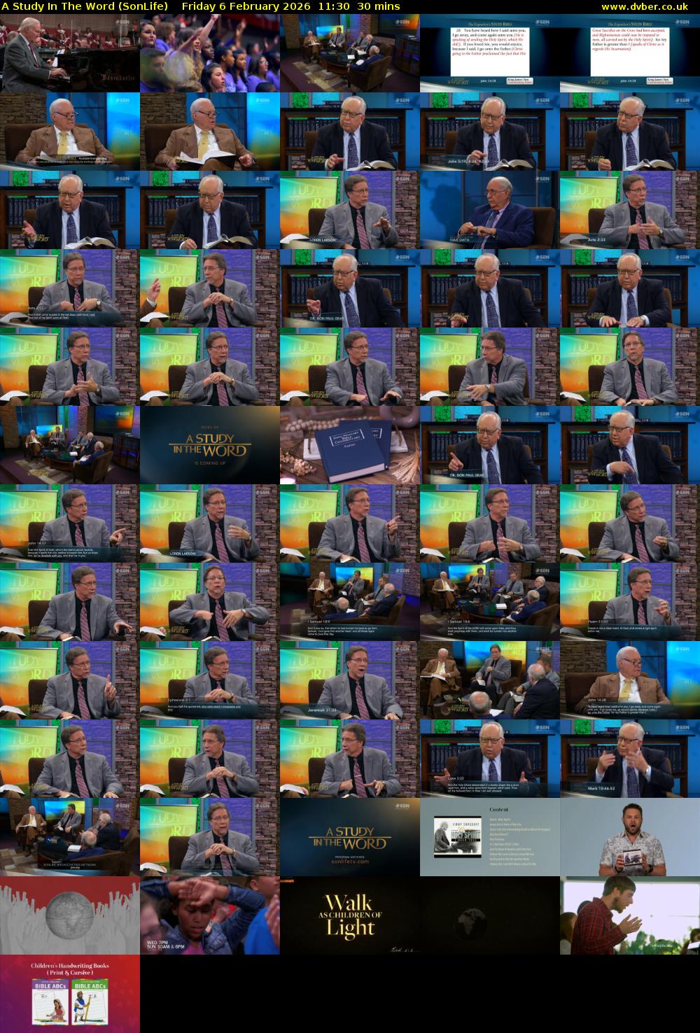 A Study In The Word (SonLife) Friday 6 February 2026 11:30 - 12:00